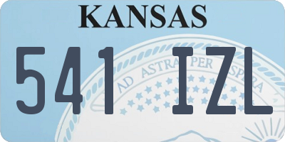 KS license plate 541IZL