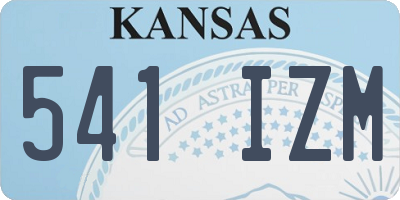 KS license plate 541IZM