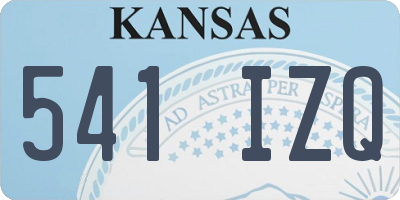 KS license plate 541IZQ