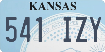 KS license plate 541IZY