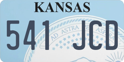 KS license plate 541JCD