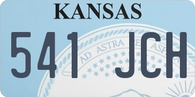 KS license plate 541JCH