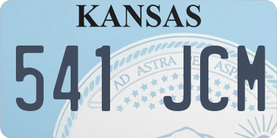 KS license plate 541JCM