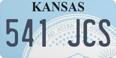 KS license plate 541JCS