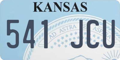 KS license plate 541JCU