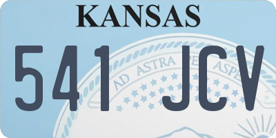 KS license plate 541JCV