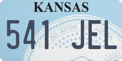 KS license plate 541JEL