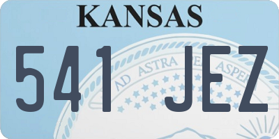 KS license plate 541JEZ