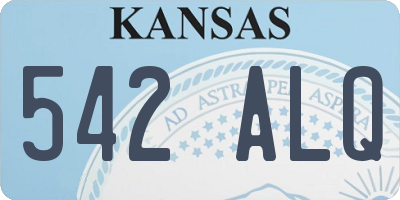 KS license plate 542ALQ