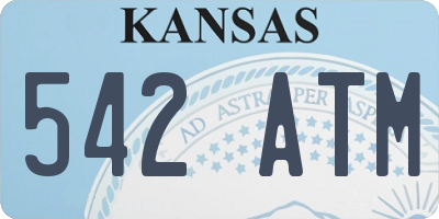 KS license plate 542ATM