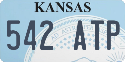 KS license plate 542ATP