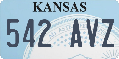 KS license plate 542AVZ