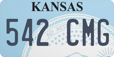 KS license plate 542CMG