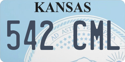 KS license plate 542CML