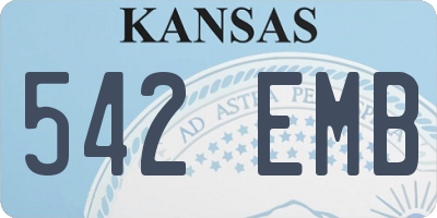 KS license plate 542EMB