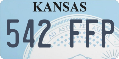 KS license plate 542FFP