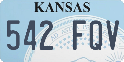 KS license plate 542FQV