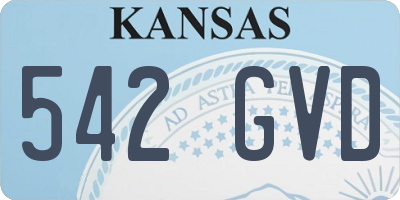 KS license plate 542GVD