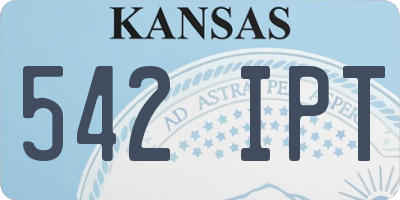 KS license plate 542IPT