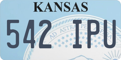 KS license plate 542IPU