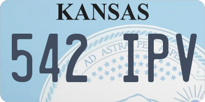KS license plate 542IPV