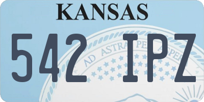 KS license plate 542IPZ