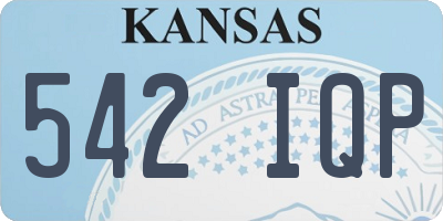 KS license plate 542IQP