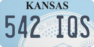 KS license plate 542IQS