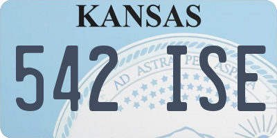 KS license plate 542ISE