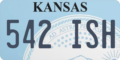 KS license plate 542ISH