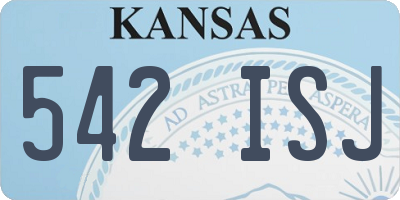 KS license plate 542ISJ