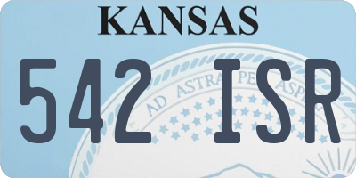 KS license plate 542ISR