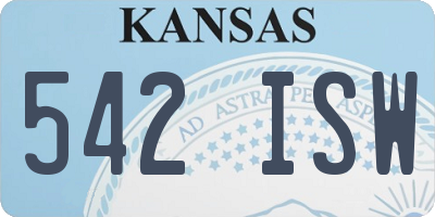 KS license plate 542ISW