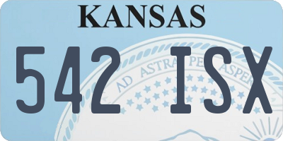 KS license plate 542ISX