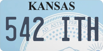 KS license plate 542ITH