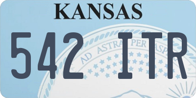 KS license plate 542ITR