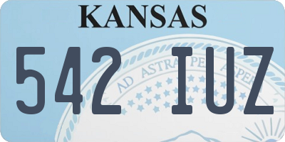 KS license plate 542IUZ