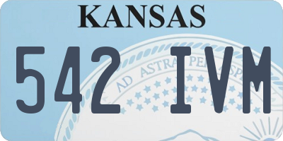 KS license plate 542IVM