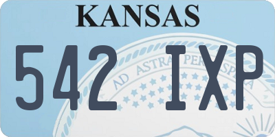 KS license plate 542IXP