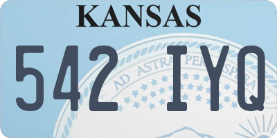 KS license plate 542IYQ