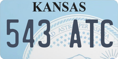 KS license plate 543ATC