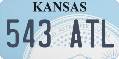 KS license plate 543ATL