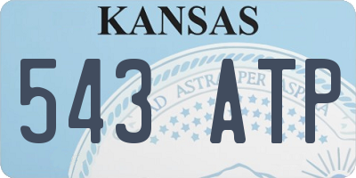 KS license plate 543ATP