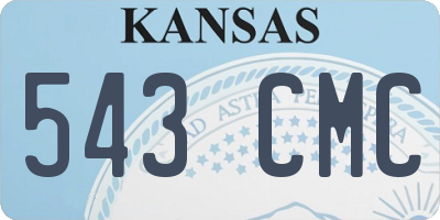 KS license plate 543CMC