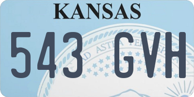 KS license plate 543GVH