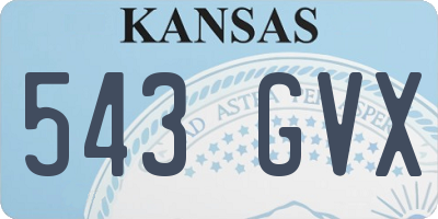 KS license plate 543GVX