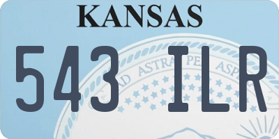 KS license plate 543ILR