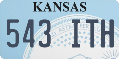 KS license plate 543ITH