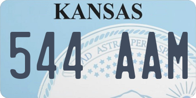 KS license plate 544AAM