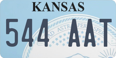 KS license plate 544AAT